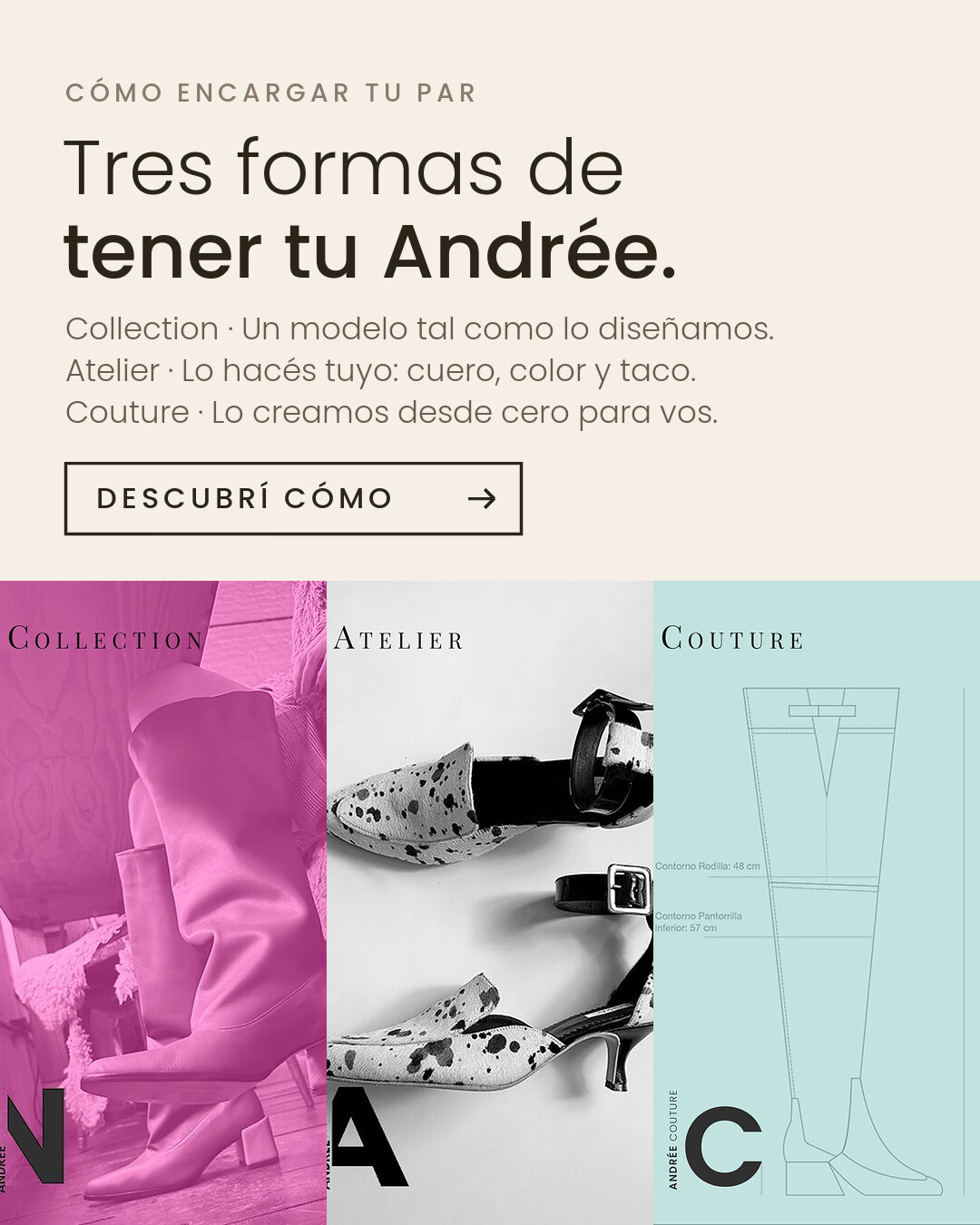 Tres formas de tener tu Andrée / Cómo encargar